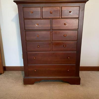 CHEST OF DRAWERS WITH QUEEN BEDROOM SET BY SUMTER CABINET