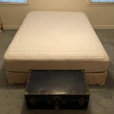 QUEEN MATTRESS AND BOX SPRINGS, TRUNK