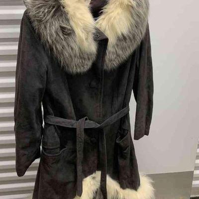 Vintage Fur and suede coat