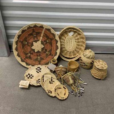 Native American handmade baskets