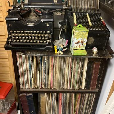 Vinyl Records/Royal Manuel Typewriter/Automatic Change Machine