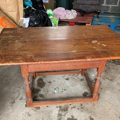 As antique tavern table