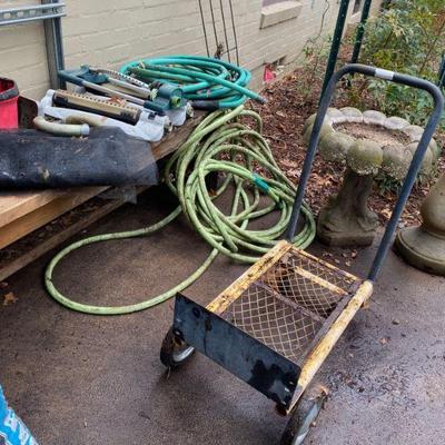 Garden equipment, hose, sprinklers and more