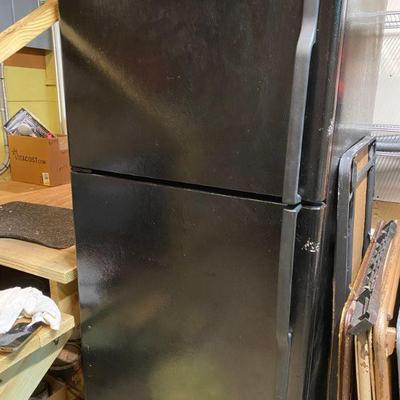 Garage GE Fridge with ready to install ice maker