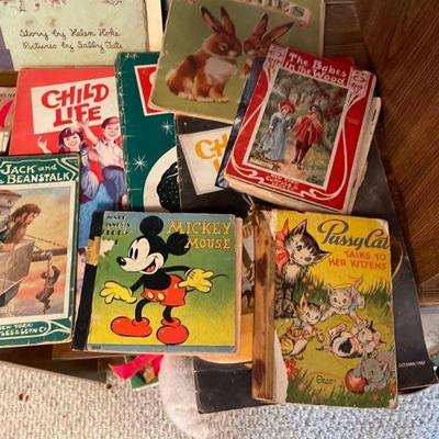 Too many vintage kids childrens books to mention!! 