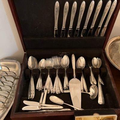 Lunt sterling flatware. 