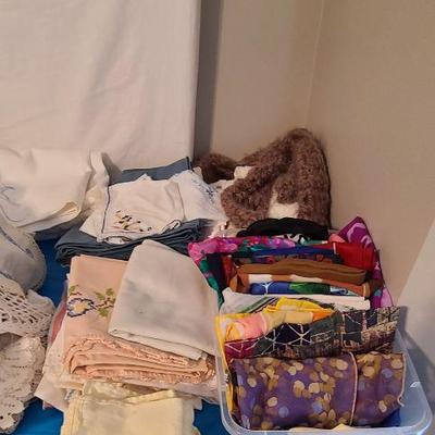 Colorful Scarves, some embroidered items