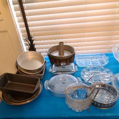 Pans and glassware
