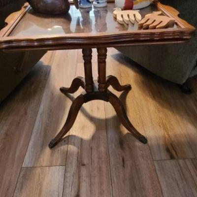 Small Antique TEA TRAY Table
