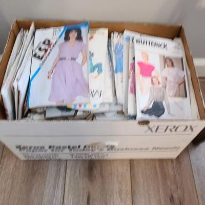 Box of Sewing Patterns