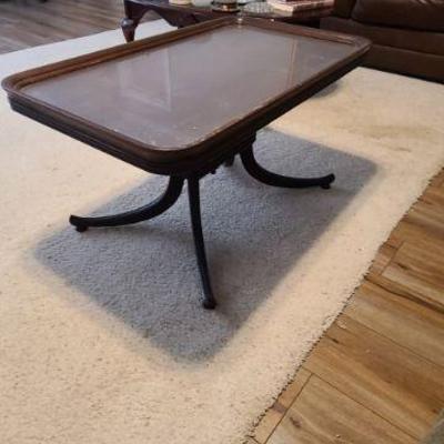 Large Antique TEA TRAY Coffee Table