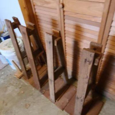 Homemade Wooden Stands to possibly hold Wood or maybe Quilt Rack?