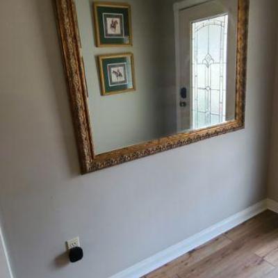 Large Wall Mirror in Foyer