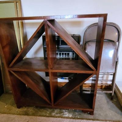 Beautiful Wooden Shelf 
(maybe a Wine Rack)
