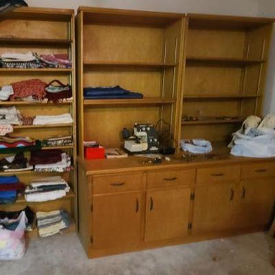 Nice SET of SHELVES with  CABINETS & DRAWERS