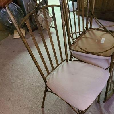 Close-up of metal chair 