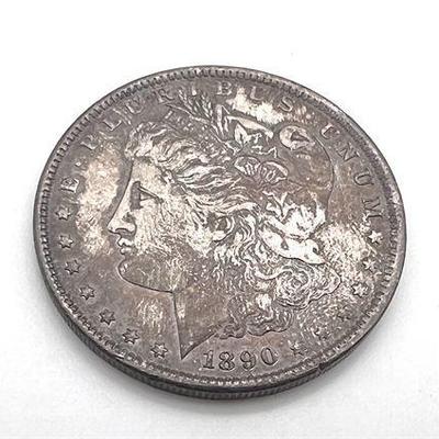 Lot 013  
1890 Silver Morgan Dollar