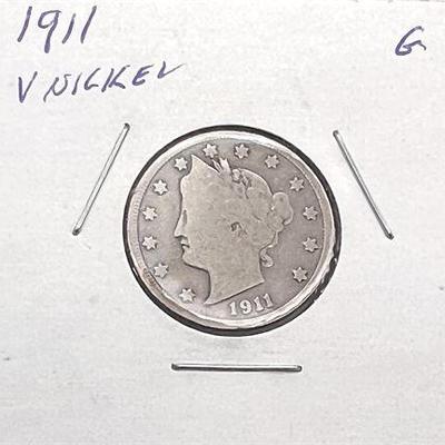 Lot 002  
1911 Liberty Head V Nickel