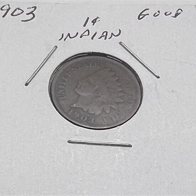 Lot 031  
1903 Indian Head Penny