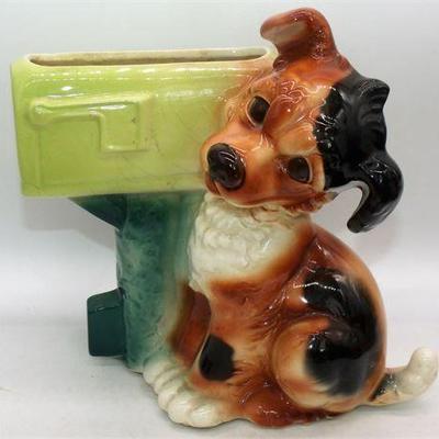 Lot 006   9 Bid(s)
VTG Royal Copley Dog Mailbox planter pottery