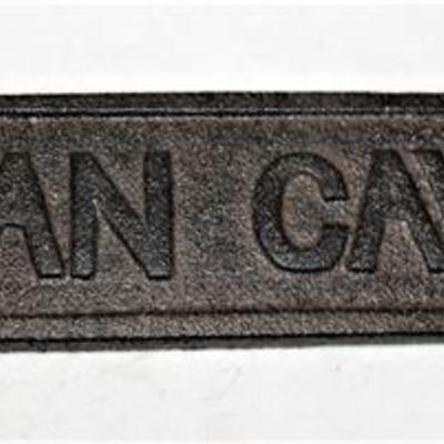 Lot 110   4 Bid(s)
Cast Iron MAN CAVE sign
