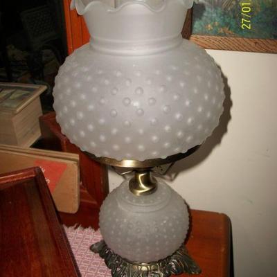 Vintage Hobnail Lamp