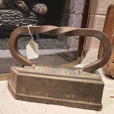 Antique metal iron