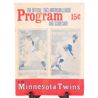 1963 Minnesota Twins program