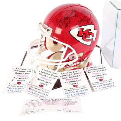 KC Chiefs autographed helmet