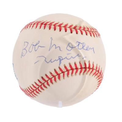 Bob Motley- Umpire- Negro Leagues signed baseball