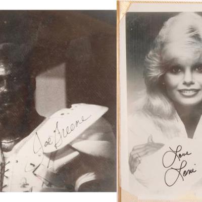 autographed photos- including Loni Anderson