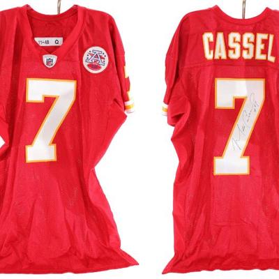 Matt Cassel autographed game-used jersey