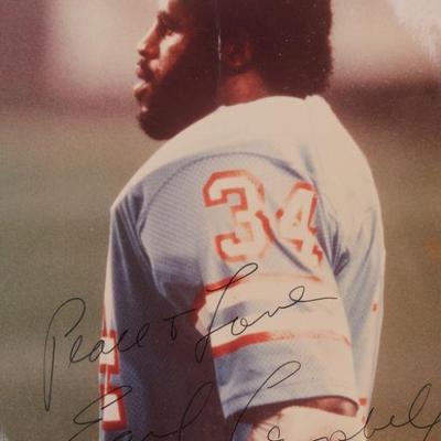 Earl Campbell signed photo