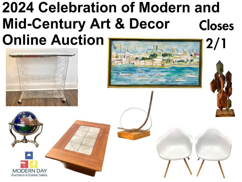 2024 Celebration of Modern and MidCentury Art & Decor Online Auction