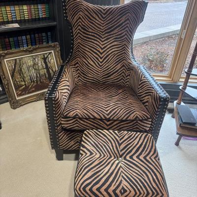 Life this chair and ottoman.