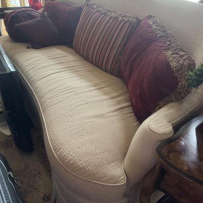Amazing sofa.  Put any color of pillows with it!