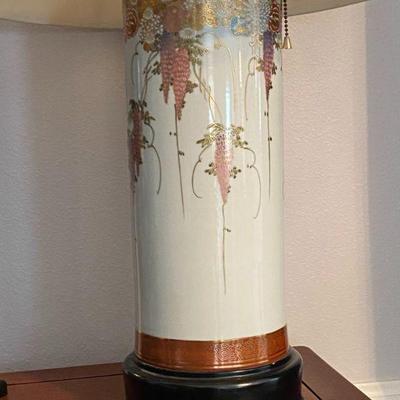 Painted Porcelain Lamp