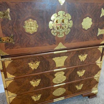 Oriental Brass Desk