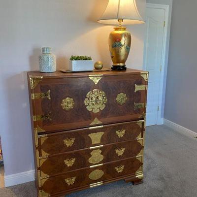 Oriental Brass Desk