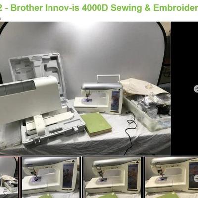Lot # : 112 - Brother Innov-is 4000D Sewing & Embroidery Machine
The Brother Innov-is 4000D is quite simply the most innovative sewing...