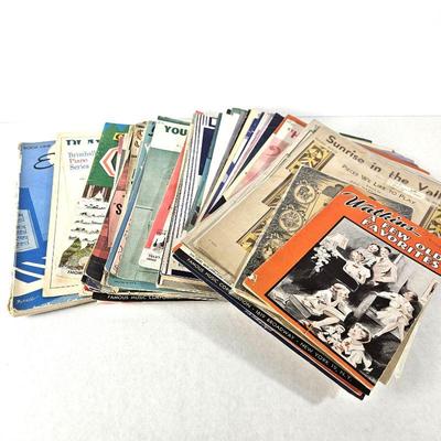 Lot of Assorted Vintage Sheet Music
