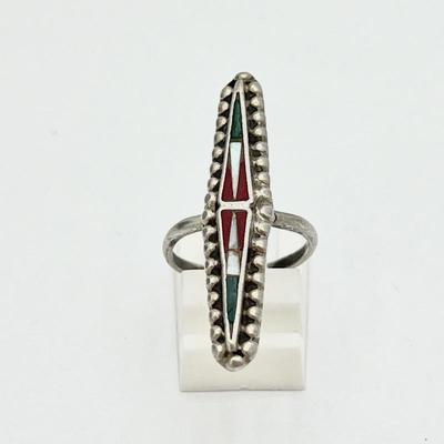 Native American Sterling Silver Jewelry Inlay 