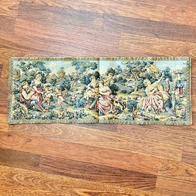 Beautiful Victorian Tapestry - Woven Pictorial Art Made in Belgium 28"x20"