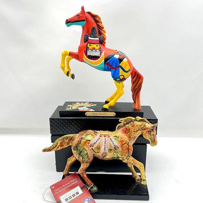 Lot of 2 Trail of Painted Ponies # 4022511 Hopi Maiden and #12292 Golden Feather Pony