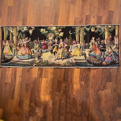 Beautiful Large Belgium Victorian Moon Dance Tapestry- Colorful Pictorial Art by Clair De Lune