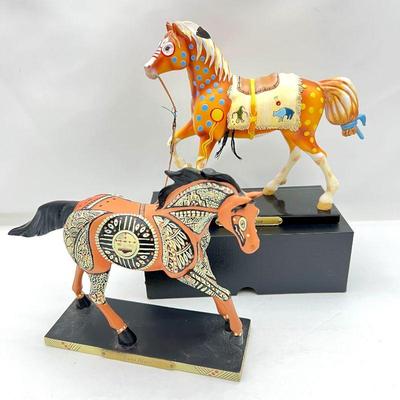 Lot of 2 Trail of Painted Ponies #4020474 Little Brave and #4018393 Zuni Mare