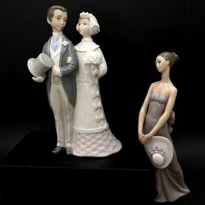  "Wedding Day Couple" Bride & Groom and Bridesmaid Figurines