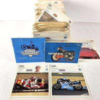 Box of Atlas Edition Motorcycle & Classic Car Specification Cards - Harley Davidson, Honda, Indian, Yamaha & MoreÂ 