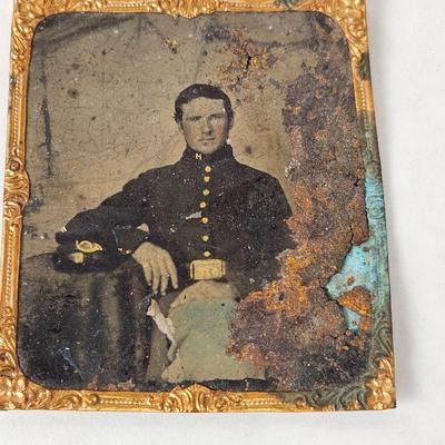 Civil War Soldier Tin Type photo