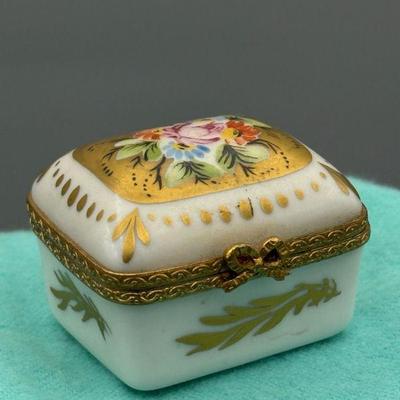 Vintage French Hand-Painted Limoges Box
